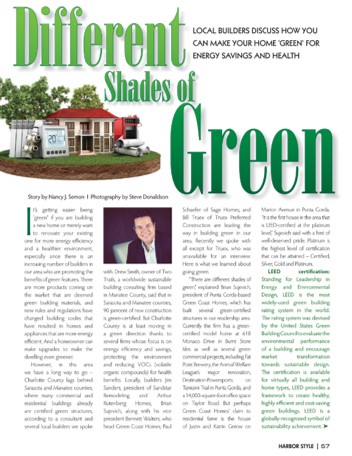 Jim Sanders Featured in Harbor Style Magazine’s “Different Shades of Green”