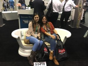 Jessica and Cheryl taking a breather at the 2017 Kitchen and Bath Industry Show
